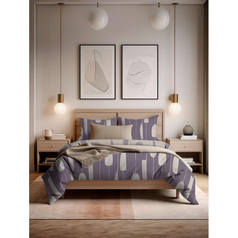 Abstract Duvet Cover Set with Pillowcases, UK Super King - DE 260 x 220 cm