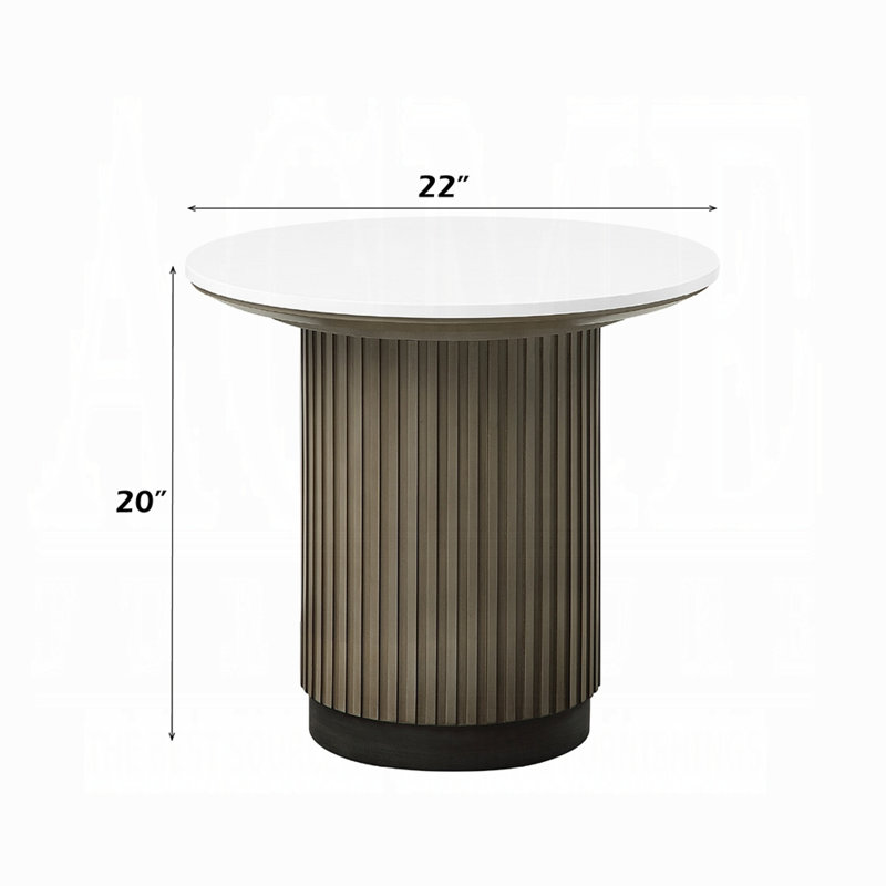 Table de bout Bozman avec plateau d'ingénierie