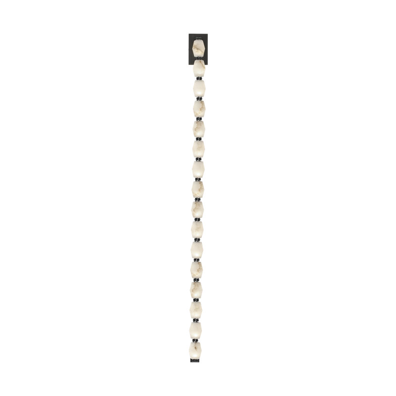 Sean Lavin Collier 53 Sconce in Bronze with Alabaster shade, 2700K, Bronze