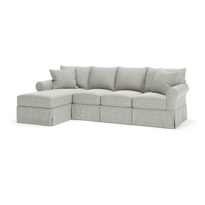 Amari Slipcovered Sectional with Sleeper Sofa