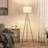 68.26'' Tripod Floor Lamp with Remote & Pull Chain, Bulb Included