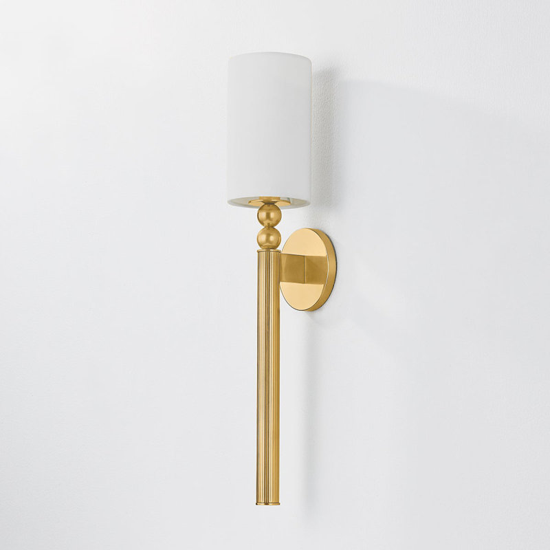 Lakeport 1 - Light Wallchiere Sconce, Aged Brass