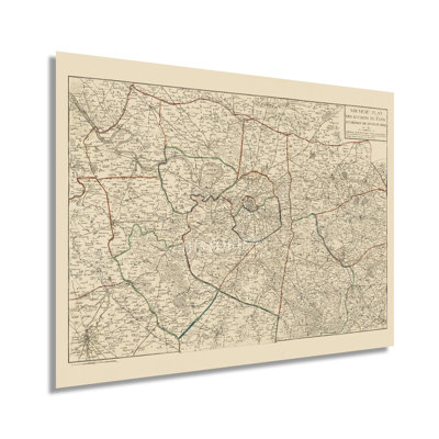 Carte de la ville de Paris en 1811