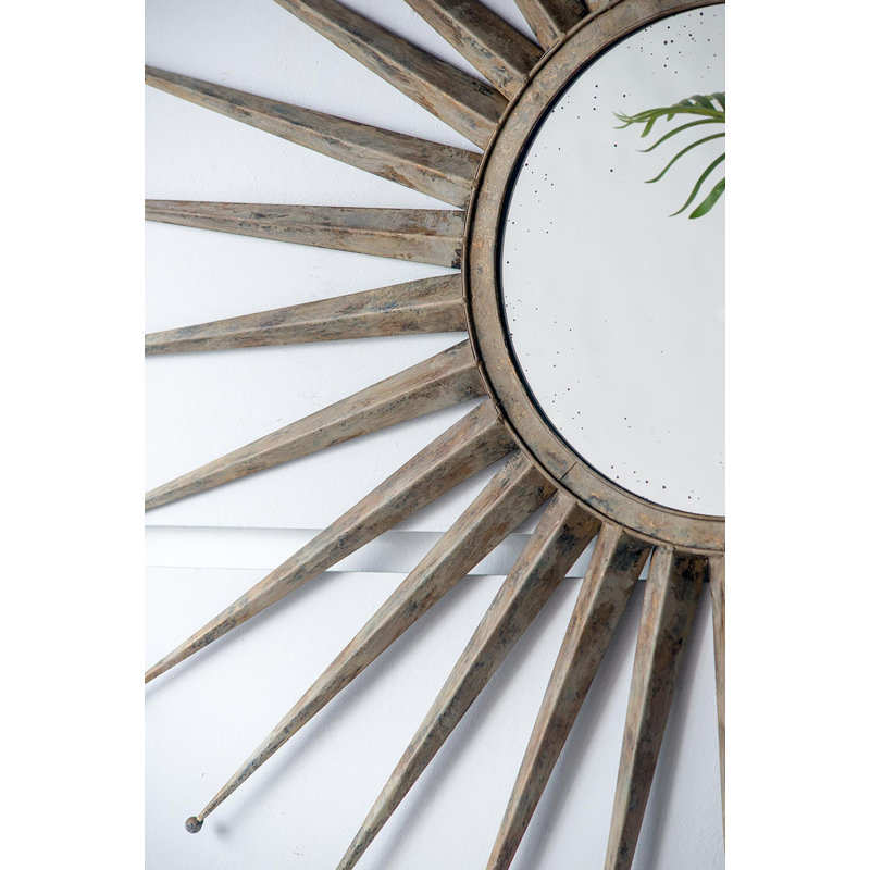 Metal Wall Mirror, 46" H x 46" W