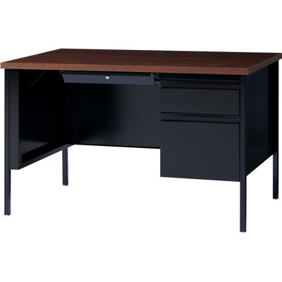 Bureau double caisson en acajou Pabel Series