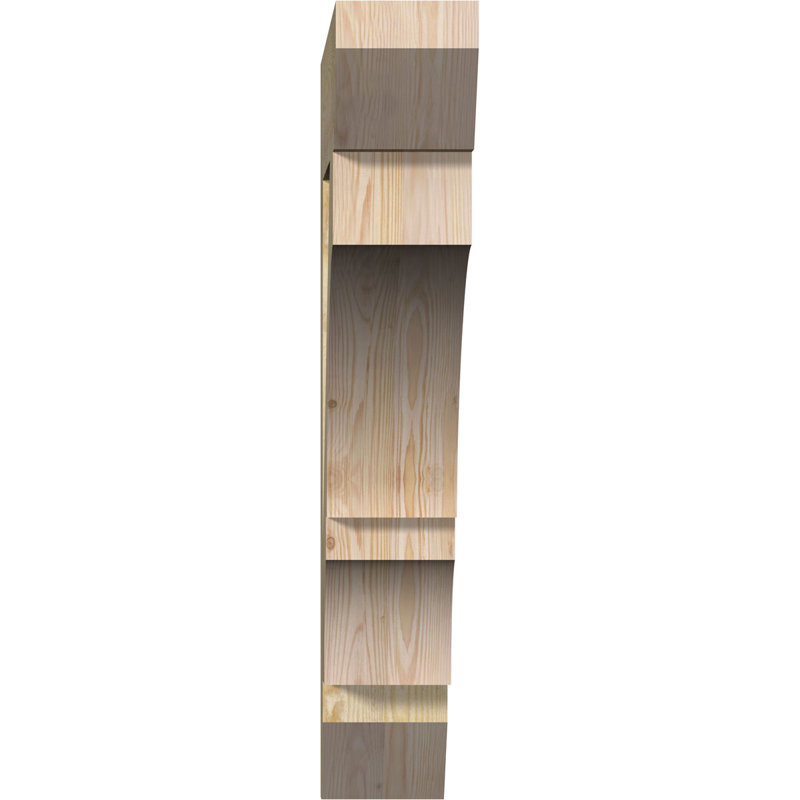 H 6 l x P, Sapin Douglas scié brut, L 6 po x P 36 po x H 36 po