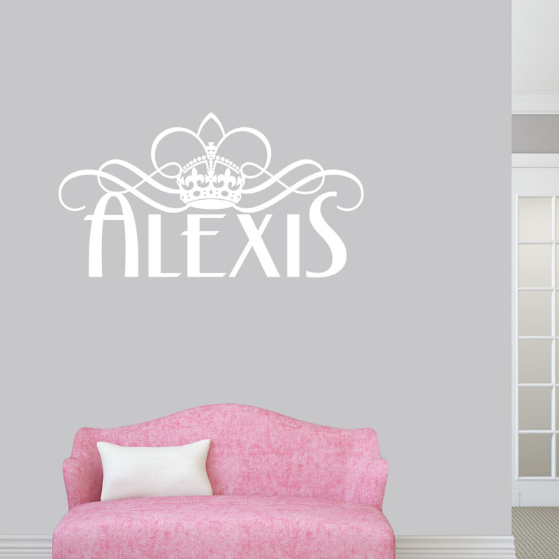 Text & Numbers Wall Decal, Yes, White