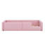 Lit plateforme tapissier simple avec garde-corps et station de charge