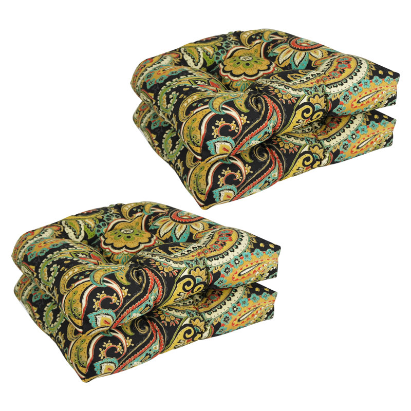 Outdoor 5'' Rocking Chair Seat Cushion, Mustard