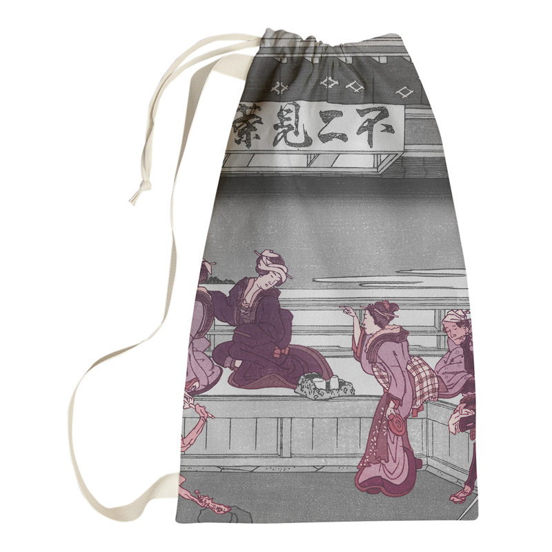 Sac à linge Yoshida at Tokaido, Grand (H 76,5 po x l 29,5 po x 1,5 po), Rouge