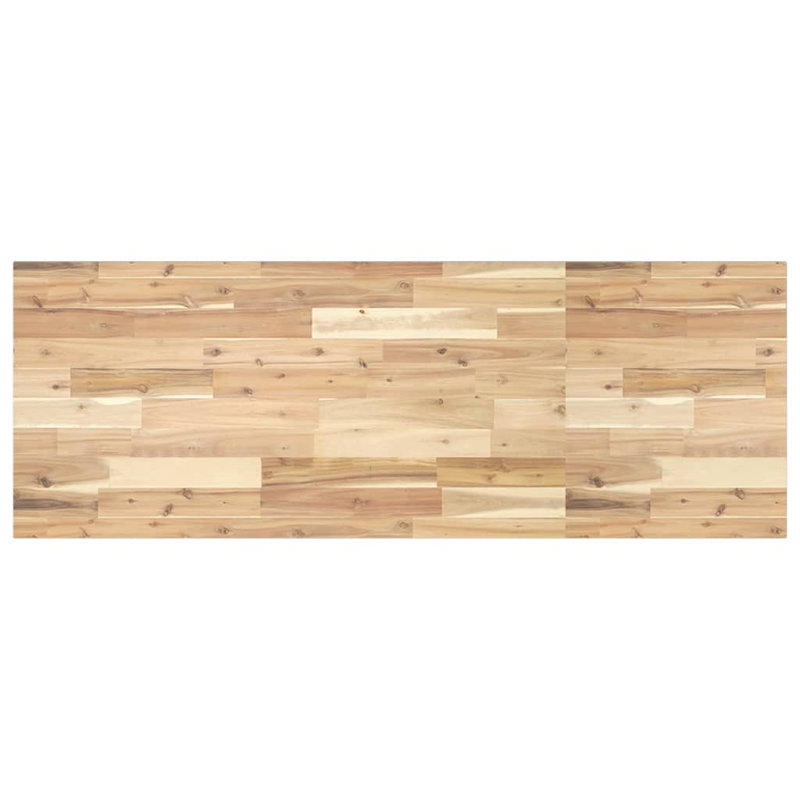 120cm Solid + Manufactured Wood Bathroom Vanity Top, Natural