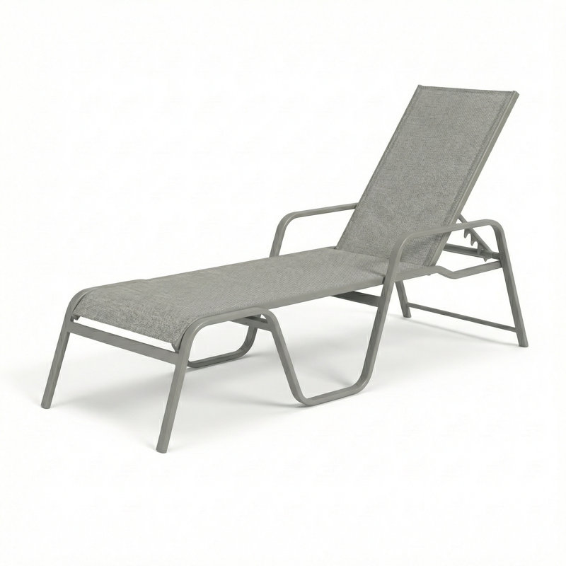  Siesta Chaise, Augustine Alloy II Sling/Matte Gray