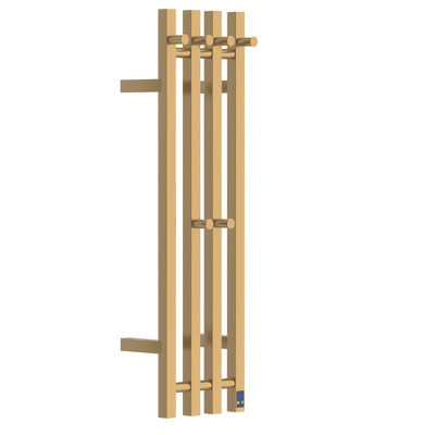 4-Pole Square Wall Mounted Electric Towel Heater,Electric Towel Warmer for Bathroom, Heated Towel Rack With Timer