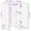 Solid Wood Rectangle Accent Cabinet