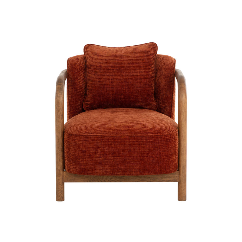 Lounge Chair, Brown Polyester