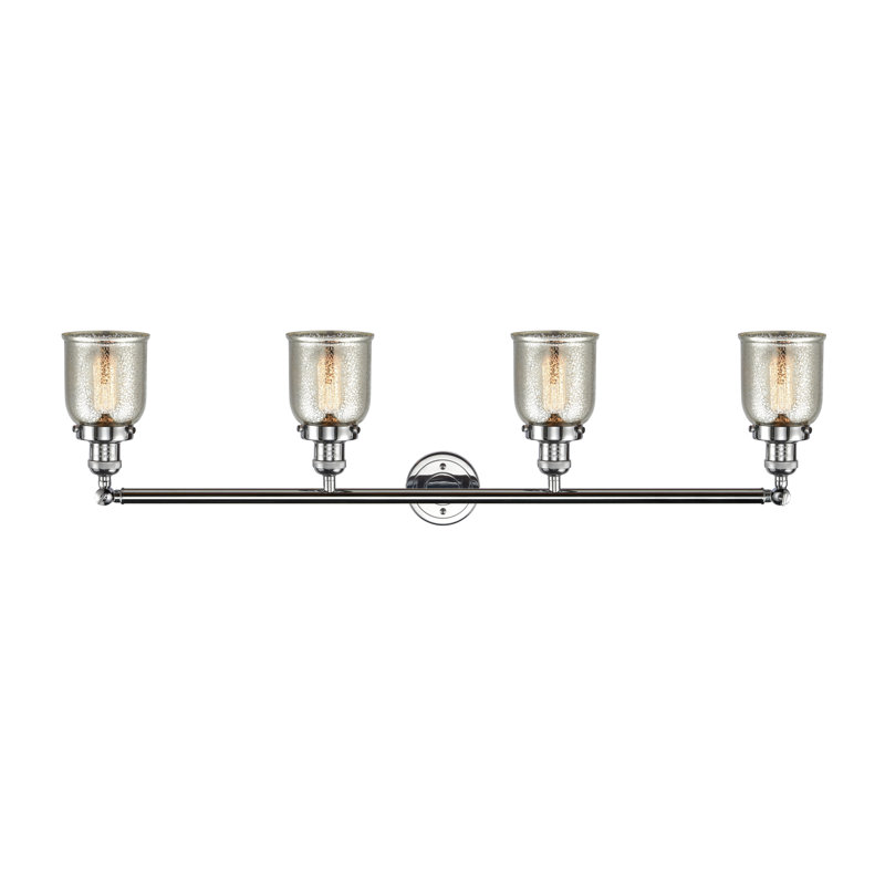 Éclairage pour salle de bain 4 lumières Hanh, DEL, Chrome poli