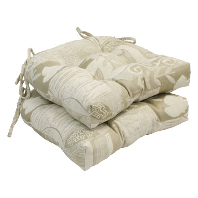 Tufted Chair Indoor Seat Cushion by One Allium Way