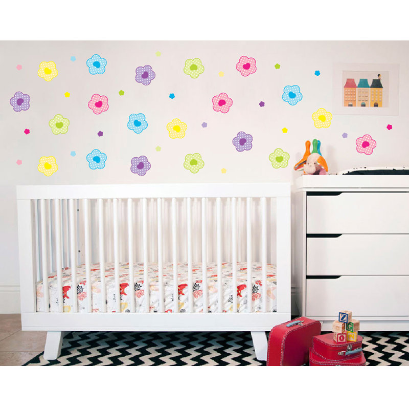 Plants & Flowers Non-Wall Damaging Wall Decal, Scheme A