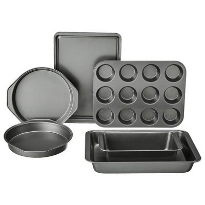 KYEUIN 6 Piece Non-Stick Steel Bakeware Set