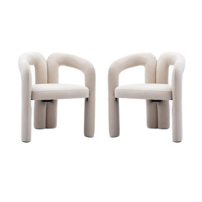 Upholstered Armchair Set of 2