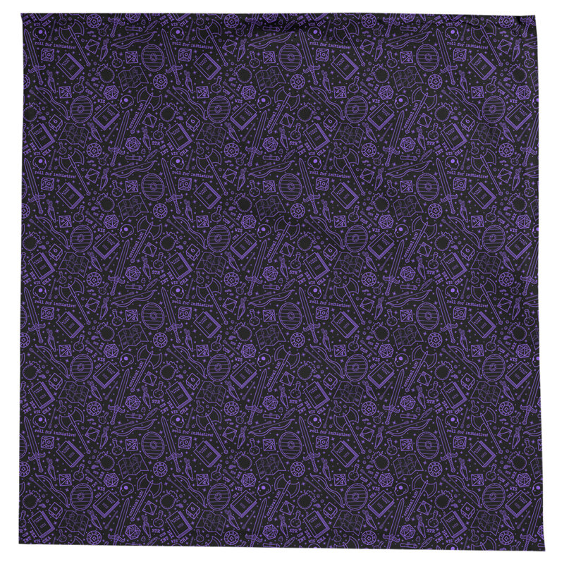 Nappe à motif rpg Leffel, Noir / Mauve