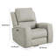 Fauteuil inclinable et oscillant pivotant triple Joe, USB, similicuir gris