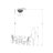 Dalia Brushed Silver-ish Champagne 5-Light Larger Crystal Flush Mount