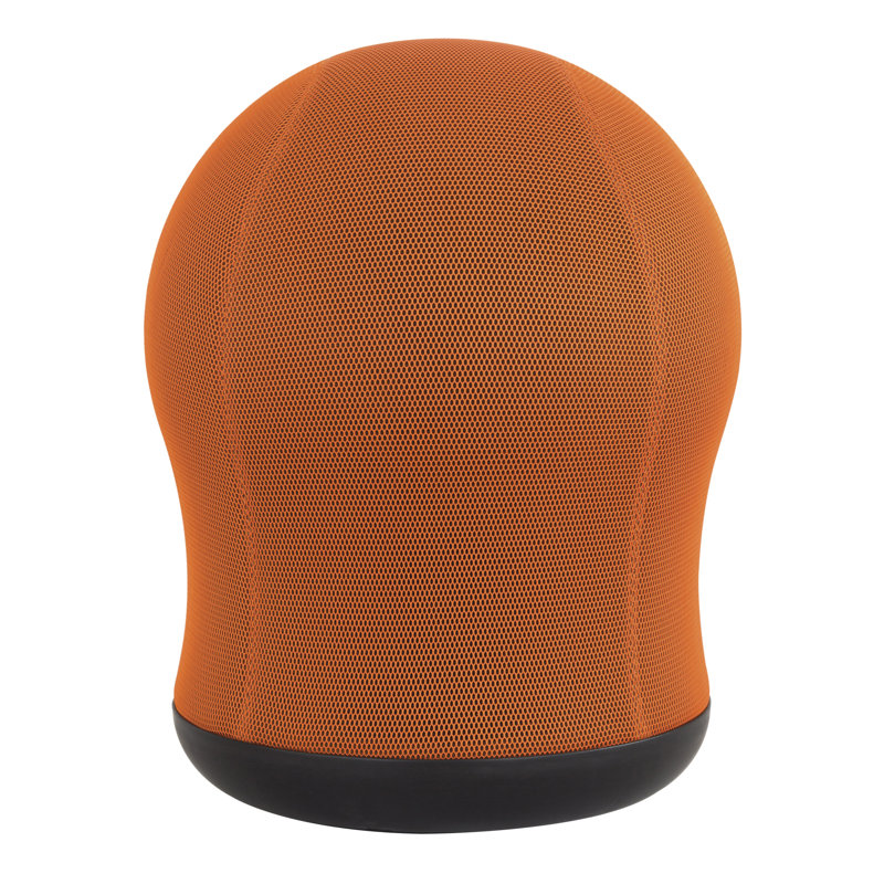 Ergonomic Ball Chair, Orange, Fabric