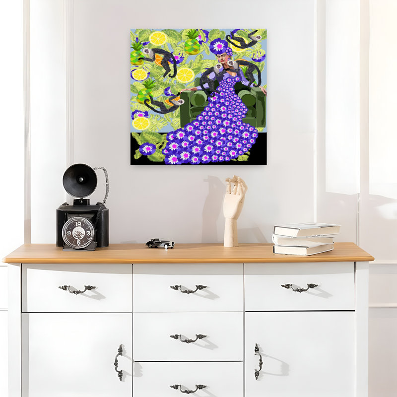 Art contemporain, art contemporain pour chat, H 18 po x l 18 po
