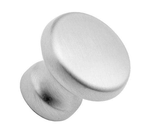  Contemporary 5/8" Satin Nickel Round Knob, Satin Nickel