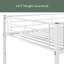 Lit superposé simple au-dessus de simple, lit superposé divisé à structure en métal avec rails de sécurité et échelle, lit superposé sans sommier pour enfants, adolescents et adultes-1681330350