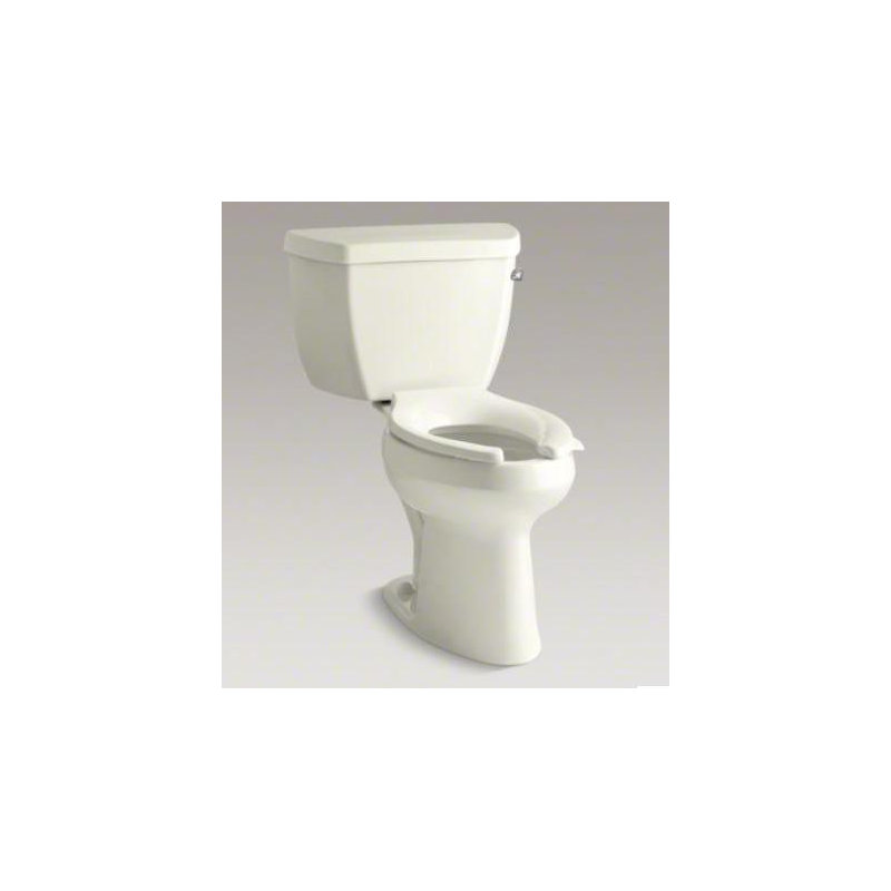 Highline Classic Comfort Height 2 Piece Elongated 1.0 GPF Toilet with Pressure Flush Technology, Right-Hand, No, Biscuit