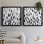Onyx Code III - Matted and Framed Under Acrylic Glass, Set of 2, Large Living Room Wall Art
