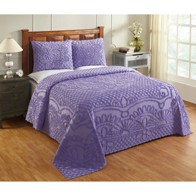 Trevor Bedspreads 100% Cotton Chenille - Traditional Medallion Bedding Set, Luxurious All Season Comfort, Machine Washable Trevor Collection Bedspread Set