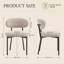 Modern Upholstered Dining Chair, Metal Legs-944384313-944384749