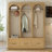 Farmhouse Wooden Style Hall Tree With Arched Design, Elegant Entryway Bench With Retro Hooks, Rustic Coat Rack & Shoe Organizer With Drawers For Mudroom, Living Room-346557680