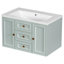 Meuble-lavabo simple avec plateau Jhonny 30,11
