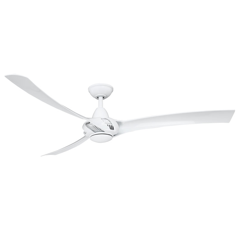 Burwell 62'' Ceiling Fan with LED Lights, White