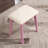 Contemporary Wood Vanity and Stool Set-1817994464