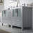Mance 72.125'' Double Bathroom Vanity with Ceramic Top-24551136