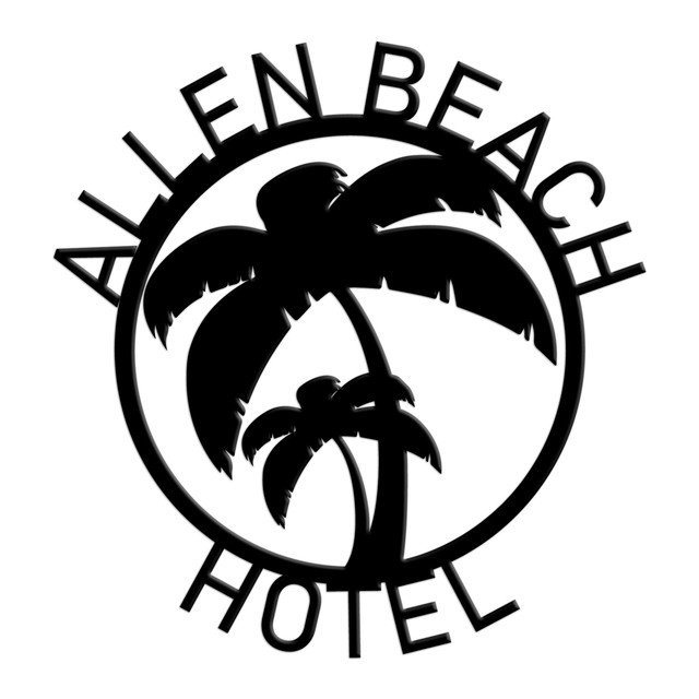 Enseigne de monogramme personnalisée Beach House
