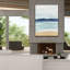 «Watercolor Ocean Horizon 2» par Annie Warren, art mural sur toile-911198292