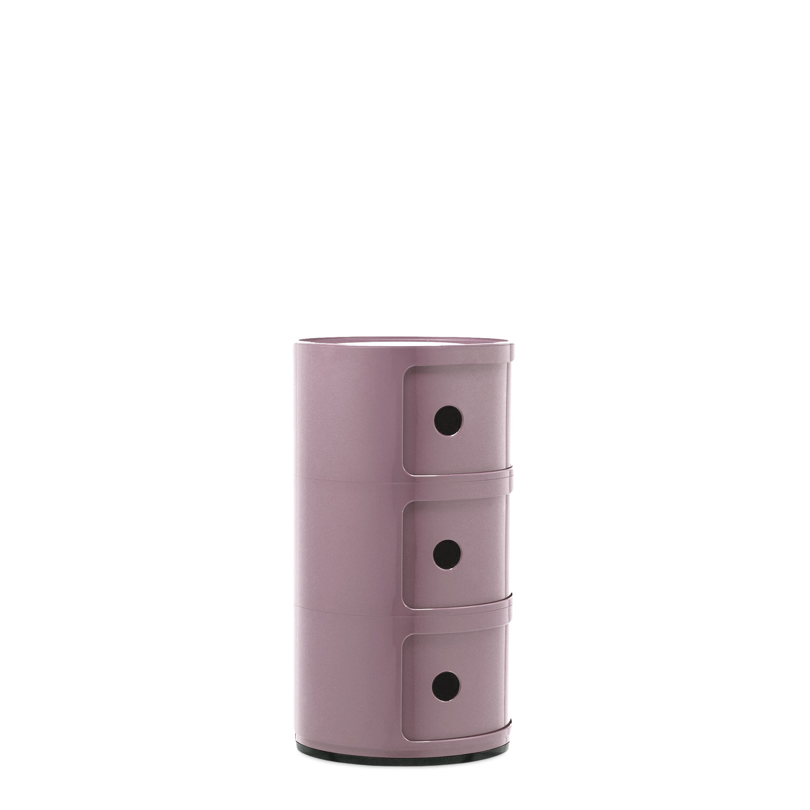 Componibili Round Modular Stacking Units, 3, Mauve