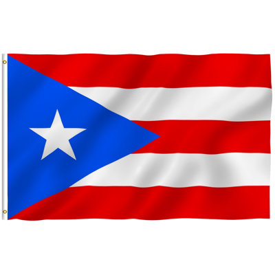 Drapeau de maison portoricain en polyester 36 x 60 po