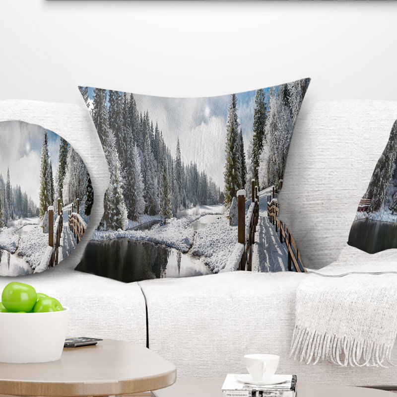 Coussin Landscape, 18 po x 18 po, Coussin décoratif