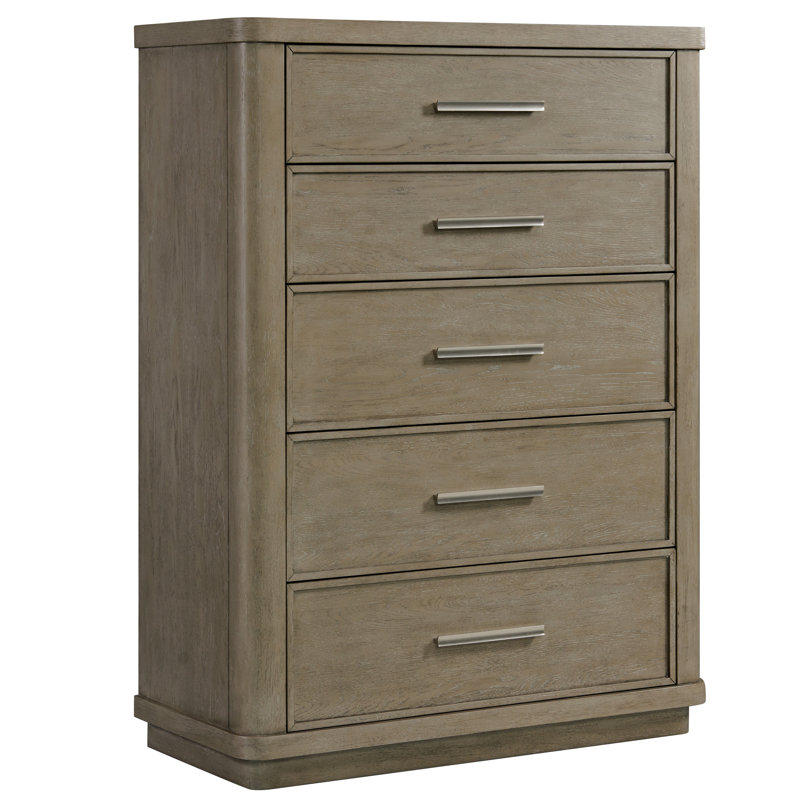 Eris 40'' W 5 - Drawer Dresser, Casual Taupe