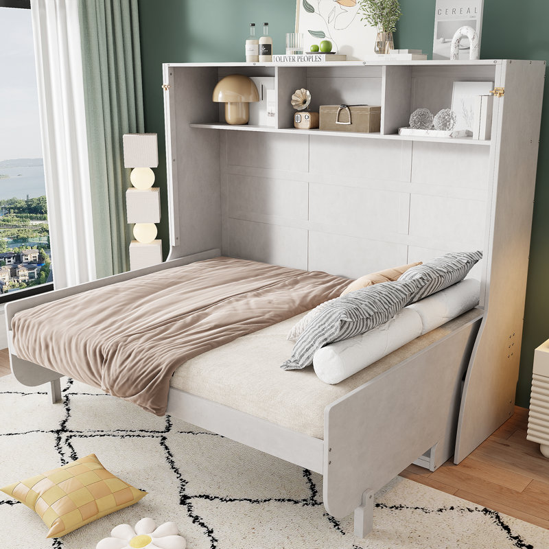 Demott Murphy Bed with Multi-Functional Desk & Storage