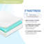 Matelas en mousse viscoélastique gélifiée 12 po-585615500-585615491