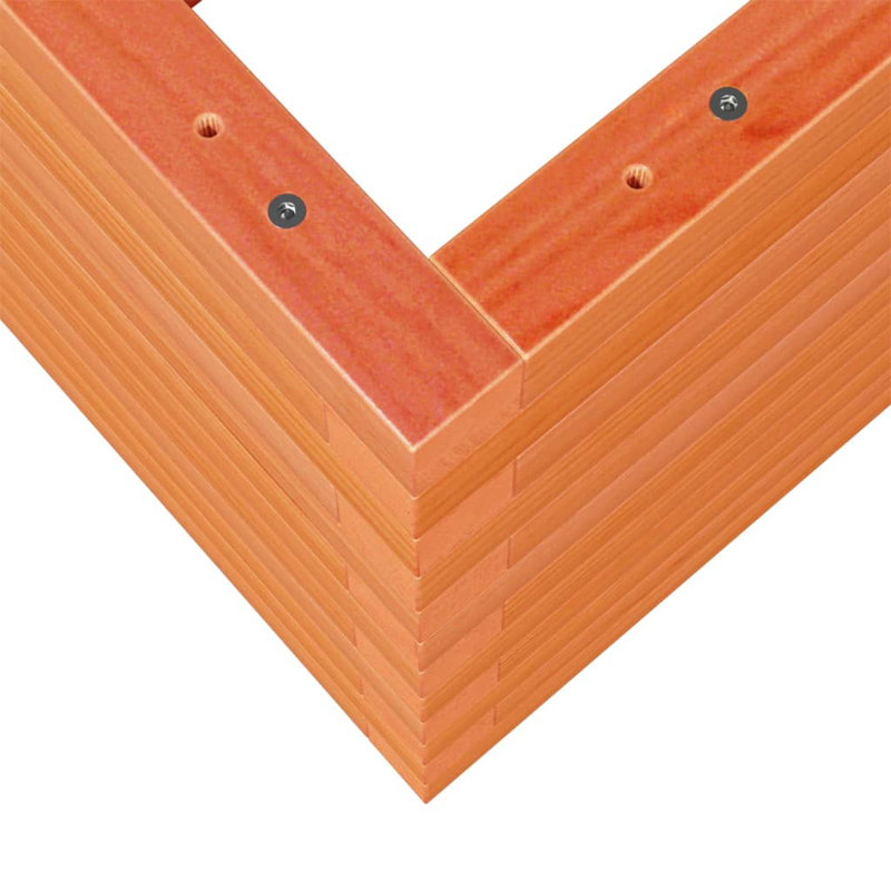 Amiela Planter Box, Wax Brown, 46cm H x 60cm W x 60cm D