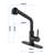 Matte Black Pull Out Kitchen Faucet, Single Handle Sink Faucet With 360 Swiveling High Spout. Corrosion And Rust- Surface Treatment For Continuous Use. Easily Regulate Water Temperature Flow One-1430215310